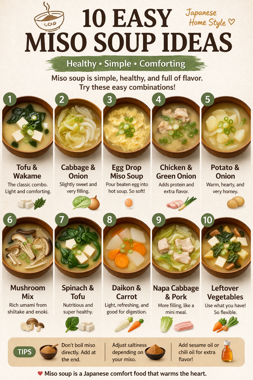 10 Easy Miso Soup Ideas (Healthy Japanese Recipes)
