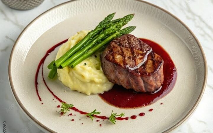 steak mashed potatoes and asparagus recipe