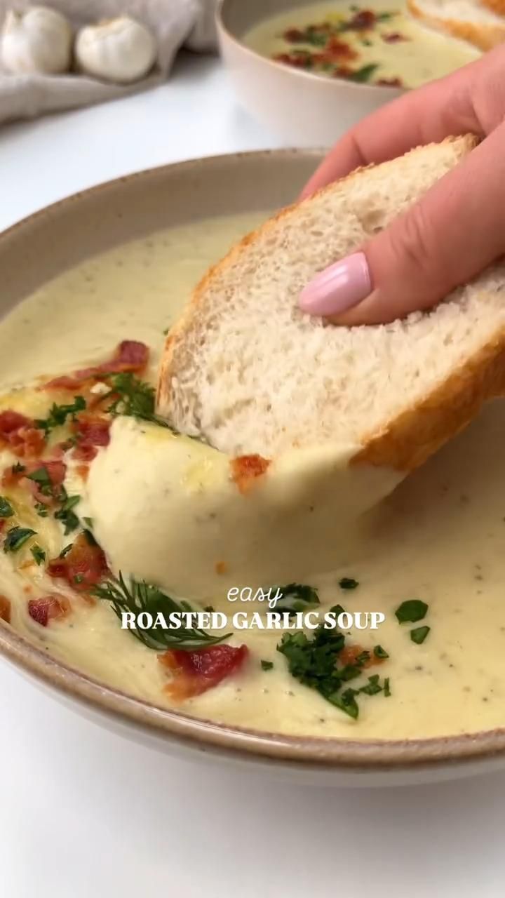 Roasted Garlic Soup