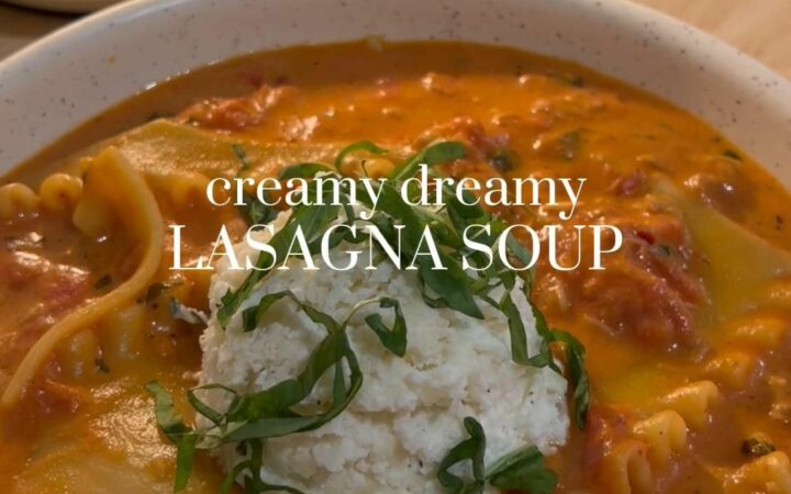 creamy lasagna soup recipe