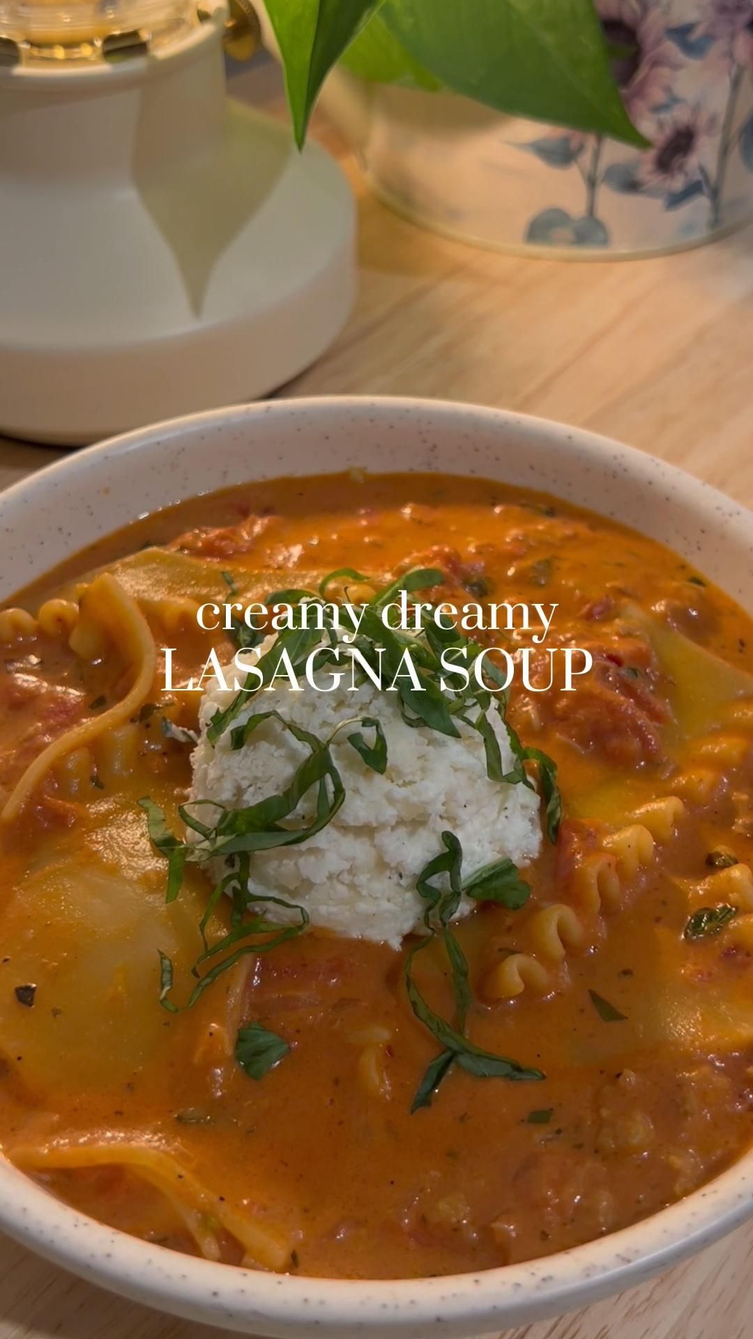Creamy Lasagna Soup