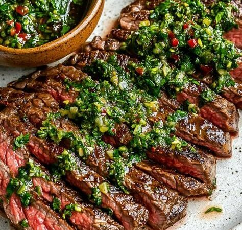 quick and easy chimichurri steak recipe
